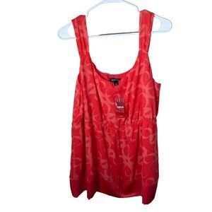 Avenue Tank Top Women's 18/20 Round Neck Sleeveless Printed Shirt NWT